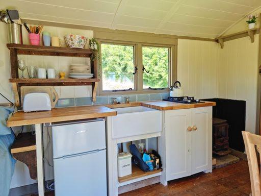 Pen Bryn Shepherd Hut Hay-On-Wye Bagian luar foto